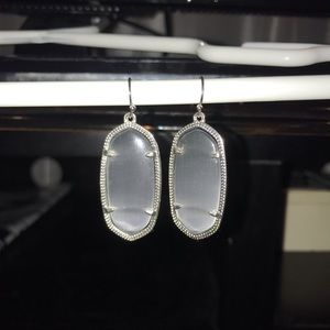 silver Kendra Scott earrings